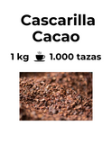 Cascarilla de cacao, una parte del fruto del cacao rica en antioxidantes y nutrientes. Tiene beneficios para la salud como mejorar el estado de ánimo