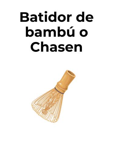 Chasen o batidor de bambú