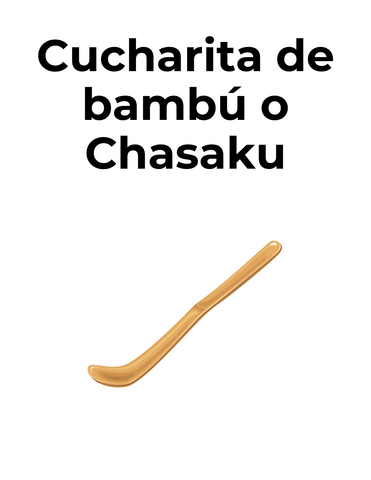 Chasaku o cucharita de bambú