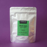 Doypack con infusión de Menta negra Amman Tea Blends en presentación de 50g, ideal como relajante y digestivo natural.