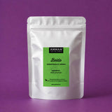 Envase doypack de infusión de Boldo prepicado marca Amman Tea Blends para desintoxicar el cuerpo.