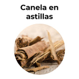 Canela en astillas para infusión, especia natural aromática utilizada para dar sabor y aportar propiedades antioxidantes y digestivas.