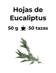 Las hojas de Eucaliptus tienen efectos expectorantes por lo que ayudan a aflojar la mucosidad. Además, tiene efectos descongestionantes ayudando a aliviar la congestión nasal.