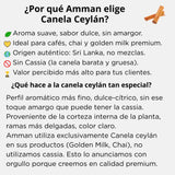 Golden milk con cúrcuma y canela ceylán, mezcla premium utilizada por Amman para preparar leche dorada.