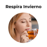 Infusión Respira Invierno de hierbas naturales, mezcla herbal pensada para apoyar el bienestar respiratorio y reconfortar durante el invierno.