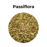 Passiflora seca para infusión natural, planta medicinal conocida como flor de la pasión utilizada tradicionalmente para relajación y descanso.