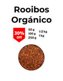 Rooibos orgánico proveniente de sudáfrica, rico en antioxidantes, beneficios para la salud y sin cafeína para ser consumido por embarazadas y niños. Se encuentra con un 30 % de descuento por tiempo limitado.