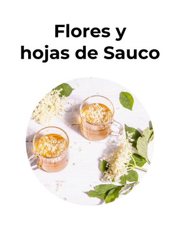 ALIVIA SÍNTOMAS RESFRÍO - FLORES Y HOJAS DE SAUCO