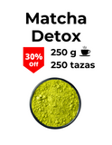 Té verde en polvo llamado Matcha Detox, bebida saludable para desintoxicar, mejorar la energía, tiene gran poder antioxidante y te ayuda a bajar de peso. Se encuentra con un 30 % de descuento por tiempo limitado.