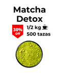 Té verde en polvo llamado Matcha Detox, bebida saludable para desintoxicar, mejorar la energía, tiene gran poder antioxidante y te ayuda a bajar de peso. Se encuentra con un 30 % de descuento por tiempo limitado.