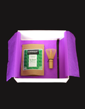 Caja regalo Té Matcha detox + Batidor (Chasen) + Cucharita de Bambú (Chasaku)